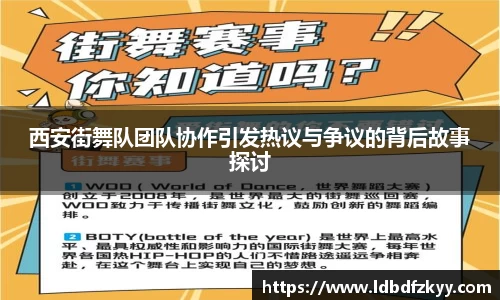 西安街舞队团队协作引发热议与争议的背后故事探讨